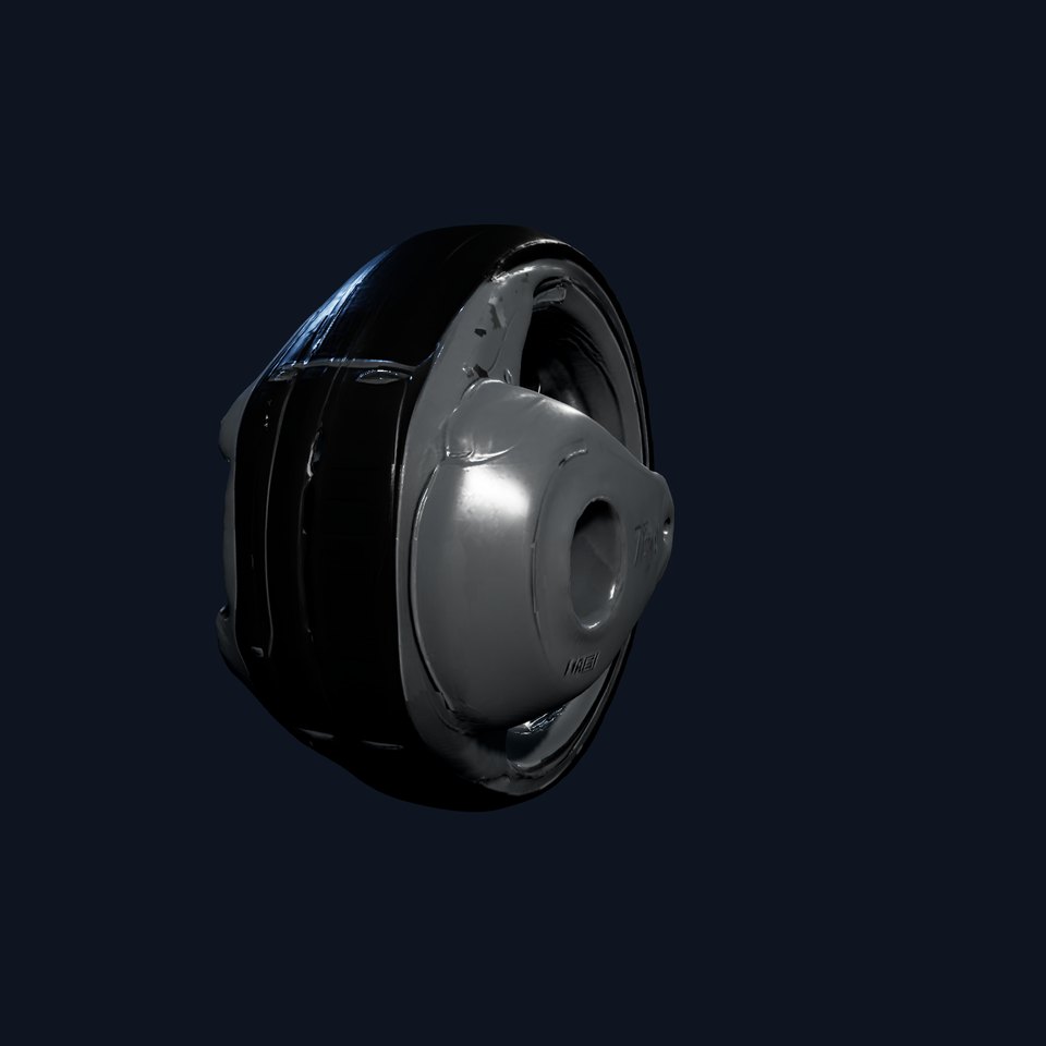 Futuristic Wheel Model Pack with Three Detail Levels